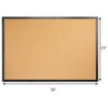 OWLKELA 24'' x 36'' Cork Board Bulletin Board, Black Framed