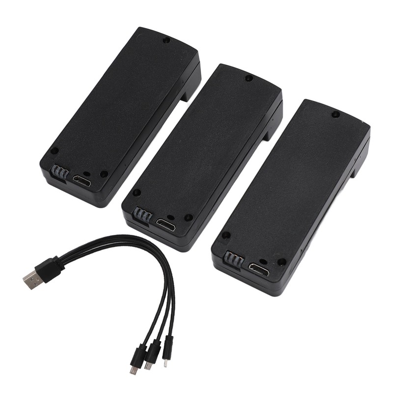 3Pcs Lithium Battery for RC Quadcopter 1800mAh 3.7V Small Light