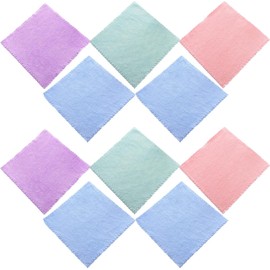 ABOOFAN Toallitas Desmaquillantes de Microfibra 25x25 Cm Coral 10 Piezas para Piel Sensible Uso Facial Doméstico y Viaje Color Aleatorio