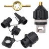 GOIYZTTR SUP Valve Adapter Inflatable Adapter with 4 Pieces Gas