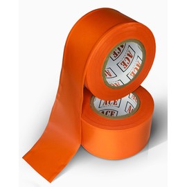 ACE Supply Orange Flagging Tape Survey Tape - Non-Adhesive Surveyors Tape - 2 Pack - 1.5" Width, 150' Length, 2 Mil - Marker Tape Flagging Ribbon