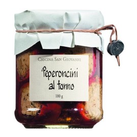 Cascina San Giovanni Peperoncini farciti al tonno, cherry peppers with tuna filling