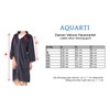 Aquarti Women's House Coat, Short, with Zip, 3/4 Sleeves -