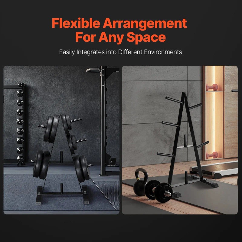 Standard 1-Inch Weight Plate Tree with 500 Lbs Load Capacity
