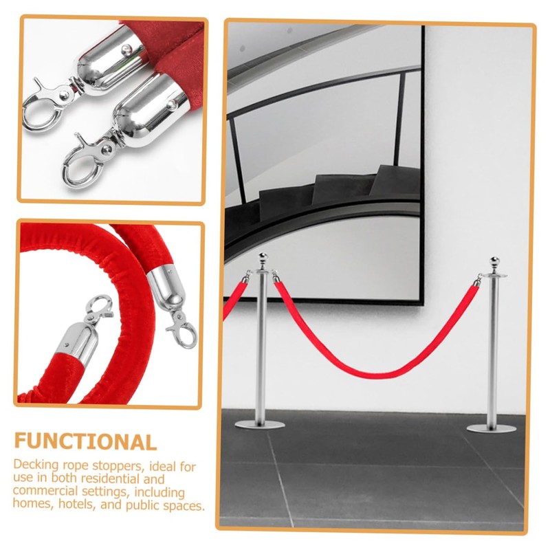 DOITOOL Set of 2 Decking Rope Fittings Rope End Snap