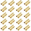 LINSYRC 20 Pairs Gold-Plated 4MM 4.0MM Banana Plug Bullet Male