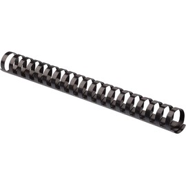 Fellowes Plastic Comb Binding Spines, 1 Inch Diameter, Black, 200 Sheets, 50 Pack (52328)