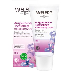 WELEDA Bio Iris Balancing Day Cream, Rich Natural Cosmetics Moisturiser for Intensive Care of Dry Skin, Cream for Protection Against Environmental Influences (1 x 30 ml)