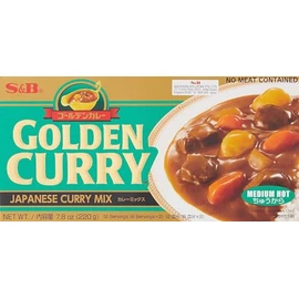 Curry Golden Salsa de Curry Medio Picante, 220 gr