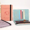 JIEOU Passport Holder Cover Case, PU Leather Passport Protector, Travel