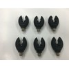 TMC 6 x Black Rod Rubber Rod Butt Grips/Rests. Flexible.