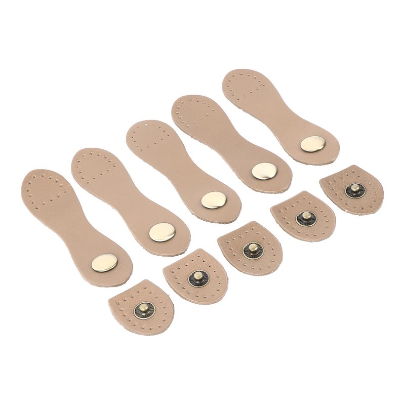 5 Set Leather Snap Buckles Soft Wearable DIY Sewing Leather