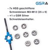 GSR Professional HSS Die Set, 8-Piece Set, 25 x 9