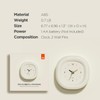mooas Cute Mini Analog Marshmallow Clock 6.9 Inch Aesthetic Small