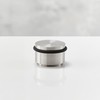 Door Stop for Floor Mounting, Solid Stainless Steel, Diameter 5.4