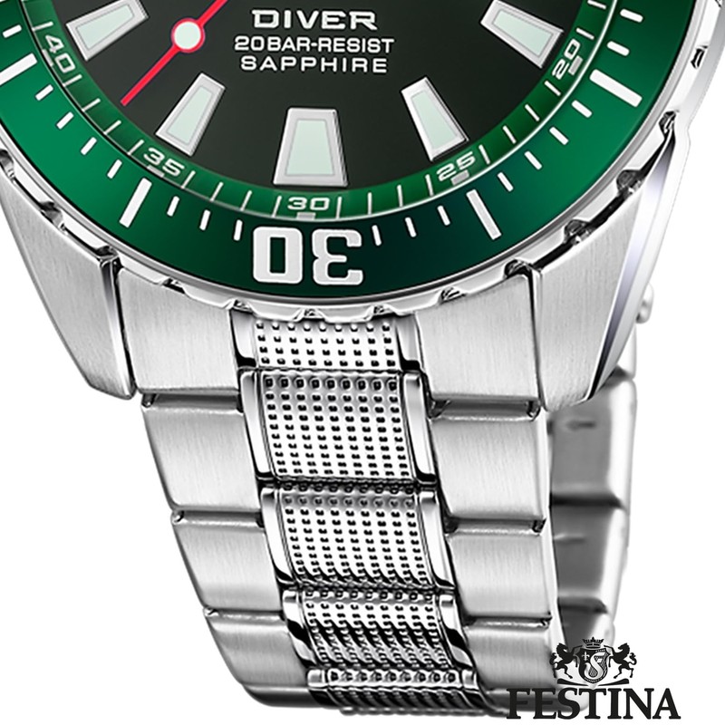 Festina Diving Watch F20669/2, Green, Classic