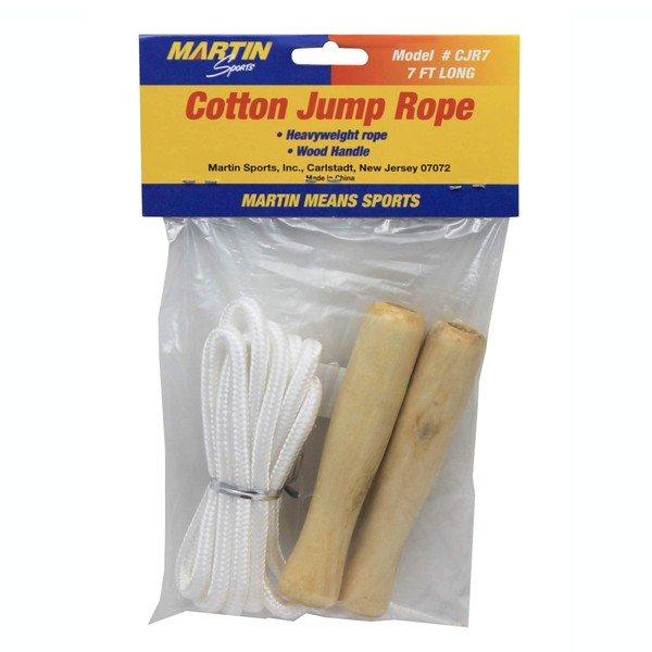 Dick Martin Sports MASCJR7 Cotton Jump Rope, 1.7" Height, 4.6" Wide, 6.9" Length, 7'