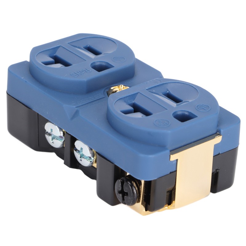 DP‑1G Audiophile Pure Copper Duplex Socket 20A 125V Copper 24k