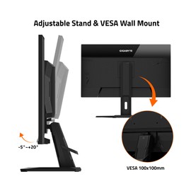 GIGABYTE - GS25F2-24.5" SuperSpeed IPS Gaming Monitor - FHD 1920x1080-200Hz - 1ms GTG - AMD FreeSync Premium - HDMI, DP - Tilt Adjustable - Black