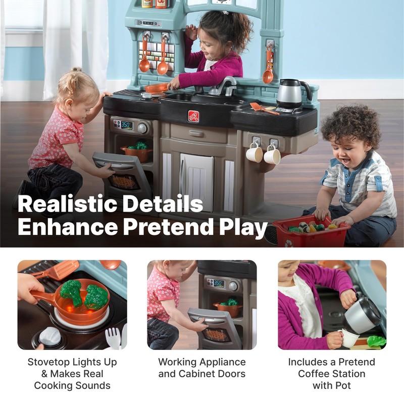 Step2 Best Chefs Kids Kitchen Playset, Indoor/Outdoor Kitchenette, Interactive Play