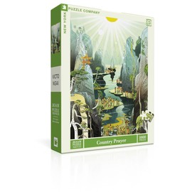 New York Puzzle Company - Victo Ngai Country Prayer - 1000 Piece Jigsaw Puzzle for Adults by Victo Ngai