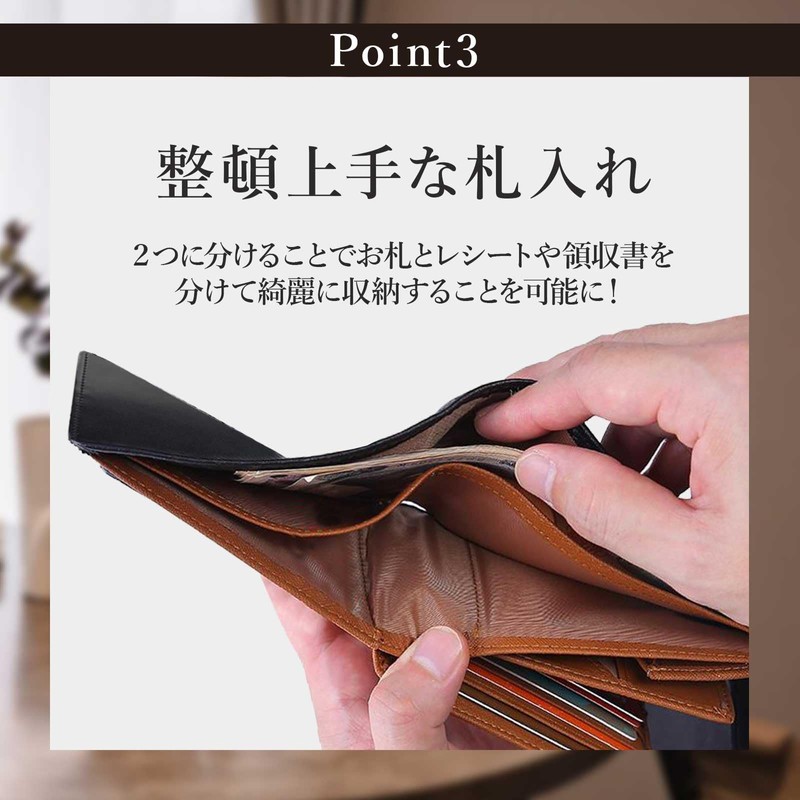 Legare Folded Wallet, Genuine Leather, Large Capacity for 15 Cards,