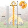 EFUTURETIME 8 x Tent Pegs Camping Stable Screw Pegs Sand