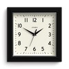 Jones Clocks® Mustard Square Retro Wall Clock Modern Colour Design