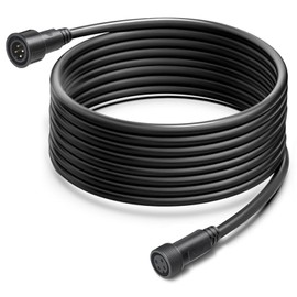 wecan 4 Pin Waterproof Cable Connector Kit 20AWG 28cm Male/Female with Tinned Connector for Waterproof Cable Connectors (Set of 4, Black)