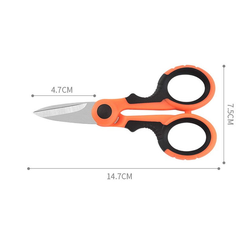 2 Pcs Electrician Scissors Multi-Purpose Cutting Electrician Tools Stainless Steel