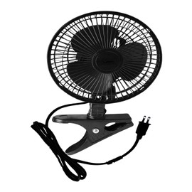 CDMALL DE-Power 6" Grow Tent Fan, EC Motor, Black Oscillating Clip fan, IP54 Weatherproof, Strong Airflow & Quiet for Hydroponic Ventilation Circulation