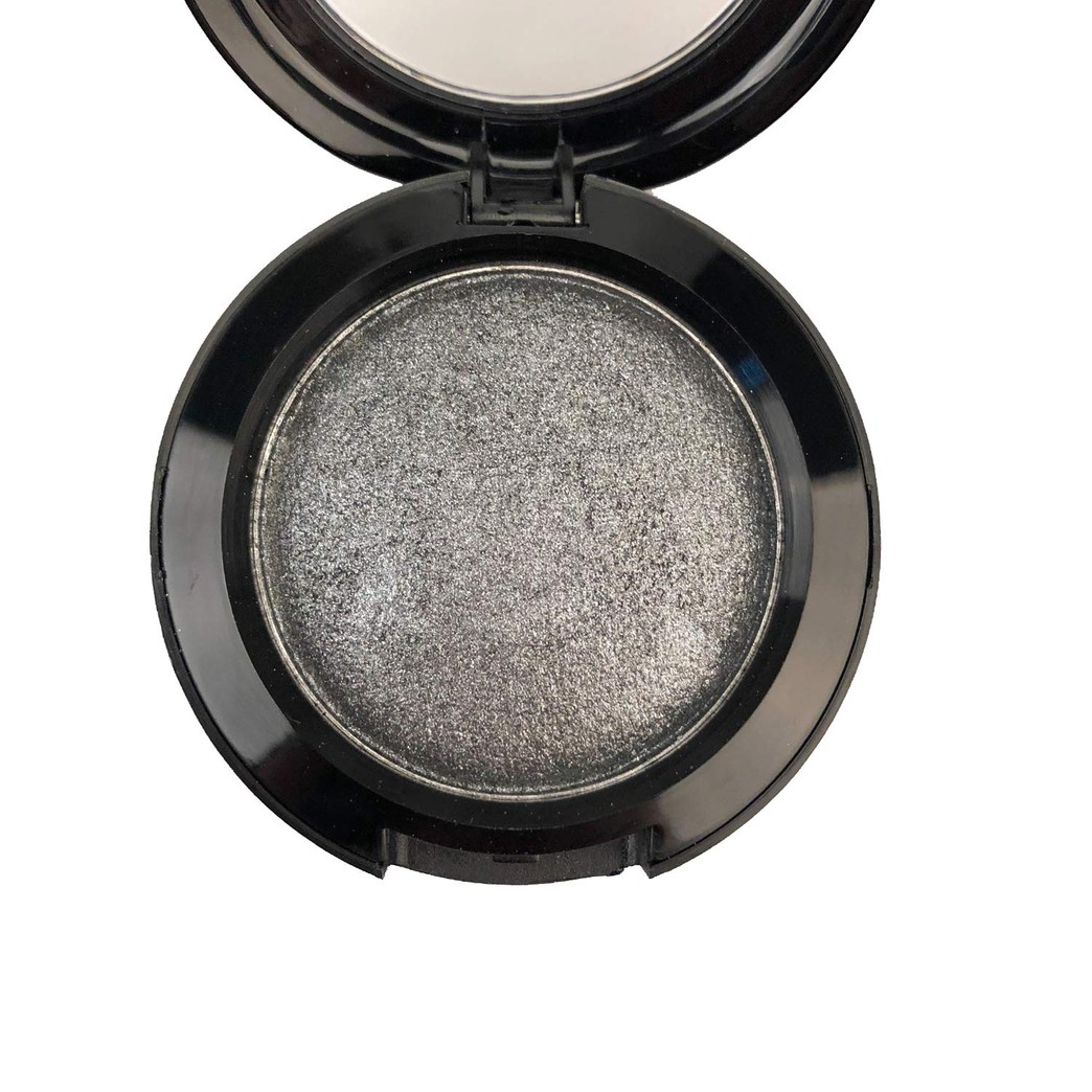 Mallofusa Single Color Baked Eye Shadow Palette Glitter Powder ,Space Silver,CES3811