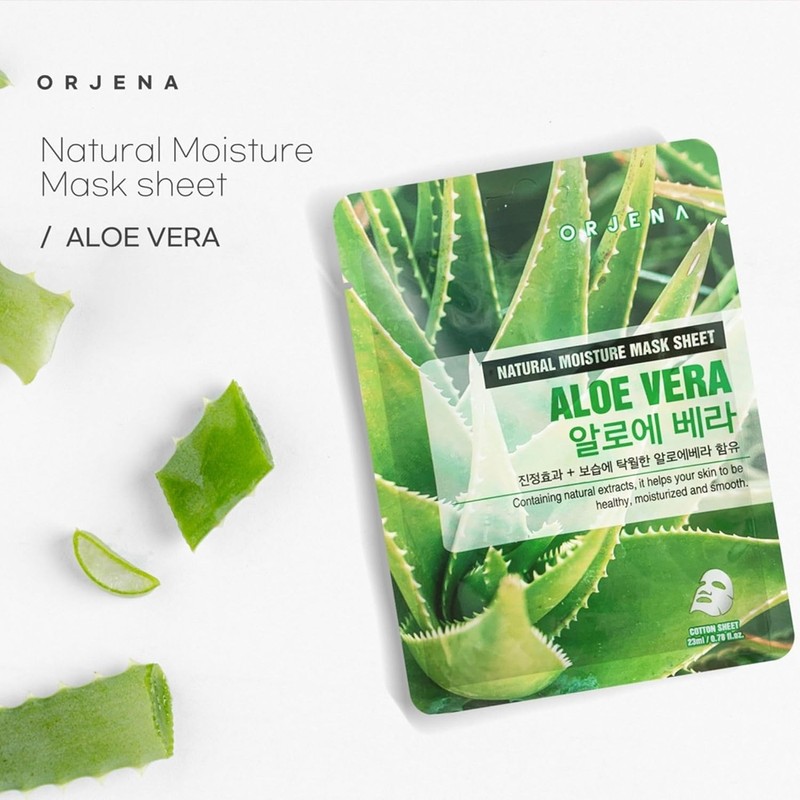 ORJENA Natural Moisture Aloe Vera Mask Sheet 25ml - Mascarilla