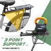 Adjustable Bike Rear Rack - Universal Carrier with Reflector, Fits
