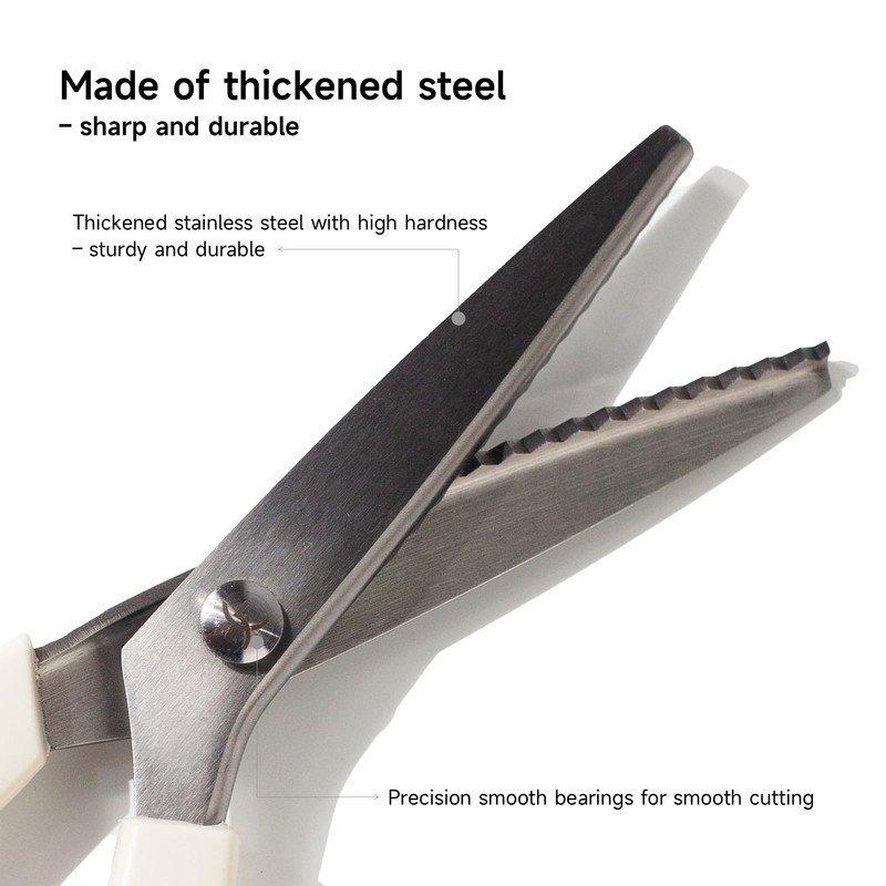 KEARING 9" Lightweight Pinking Shears - 5mm Plastic Handle Zigzag