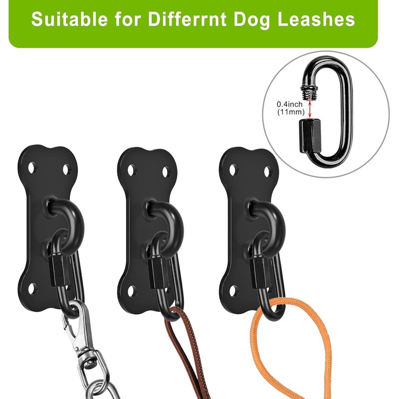 Dog Leash Holder for Wall, Heavy Duty Hook for Lead