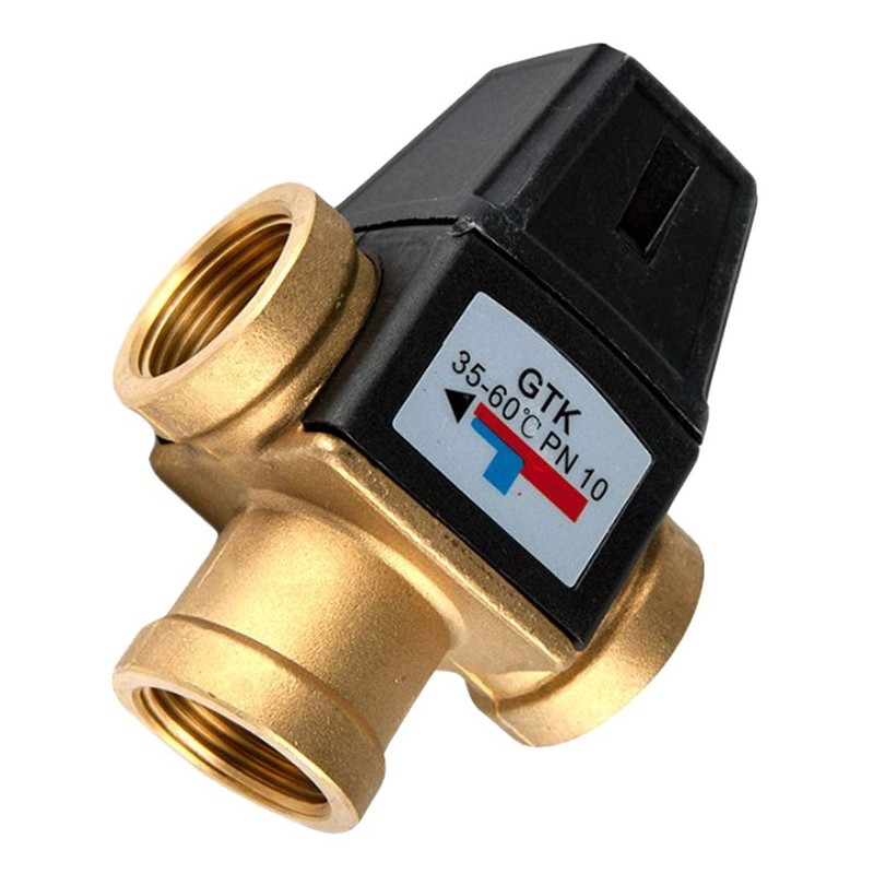 3-Way Thermostatic Mixing Valve Solar Water Heating Mixer Valve DN25