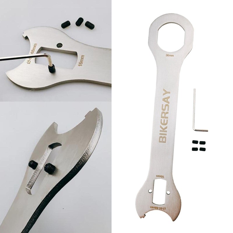 Dickly Universal Bicycle Spanner Cycling Head Axle Hub Steel Open