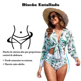 Cloeey Future Trajes de Baño Mujer (MX/US, Alfa, Mediano, Regular, Regular, Blanco)