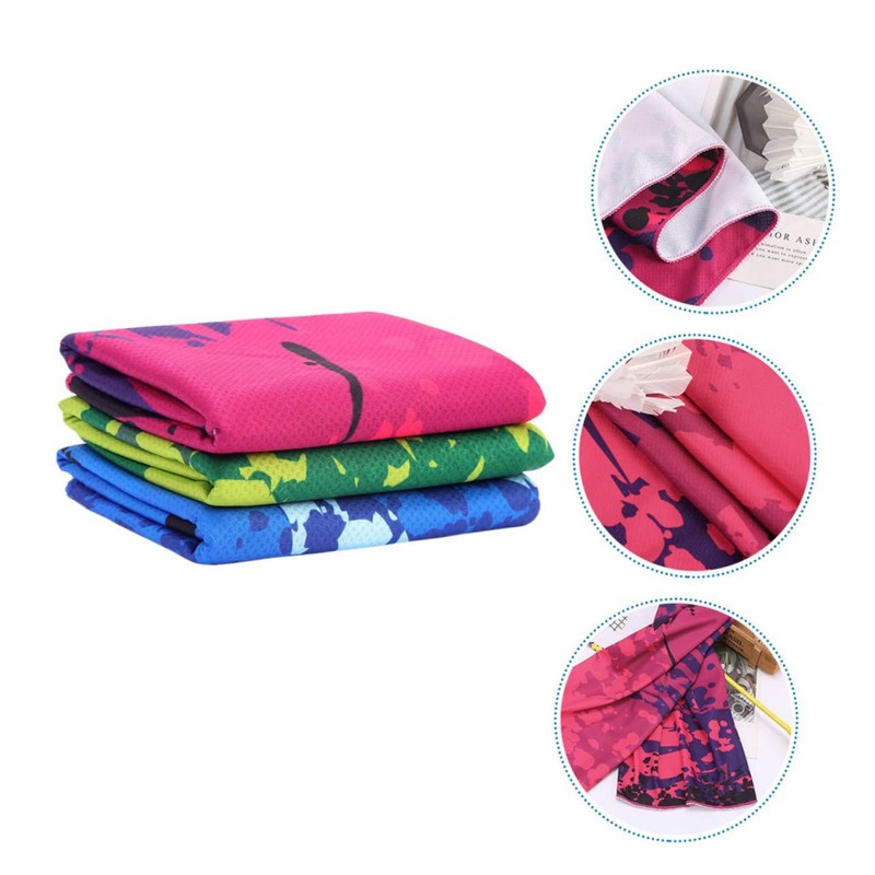OHPHCALL 3pcs Cool Towel Absorbent for Exercise Gym Shower Outdoor
