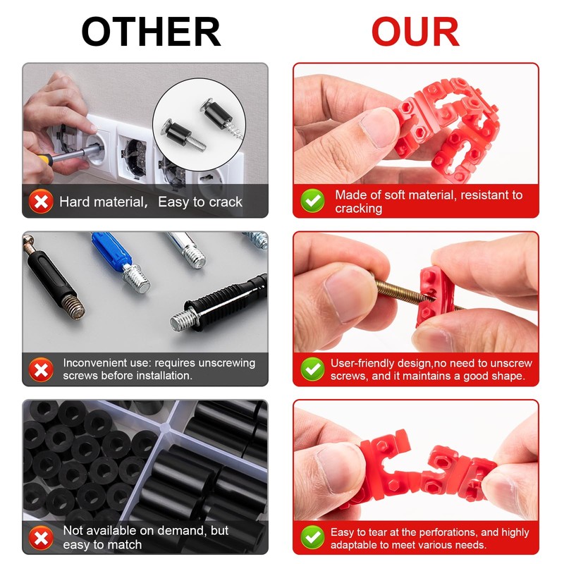 Outlet Spacers for Electrical Box, 48 PCS Spacers for Box