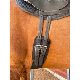 Preto New Dressage Girth Synthetic Memory Foam Equine Girth Anatomical With Elasticated Ends Horse Saddle Girths Anti-Chaff & Anti-Gall with Comfort Cushioning Performance Ergonomically Shaped