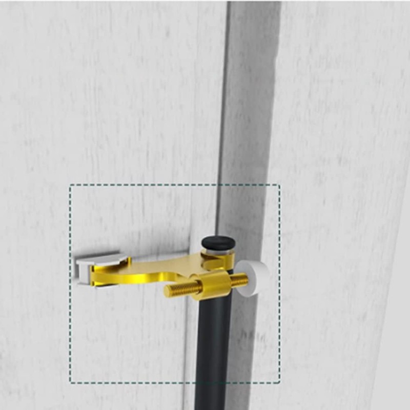 Lyaciomn 6Pcs Hinge Pin Gold Door Stopper Adjustable Heavy Duty