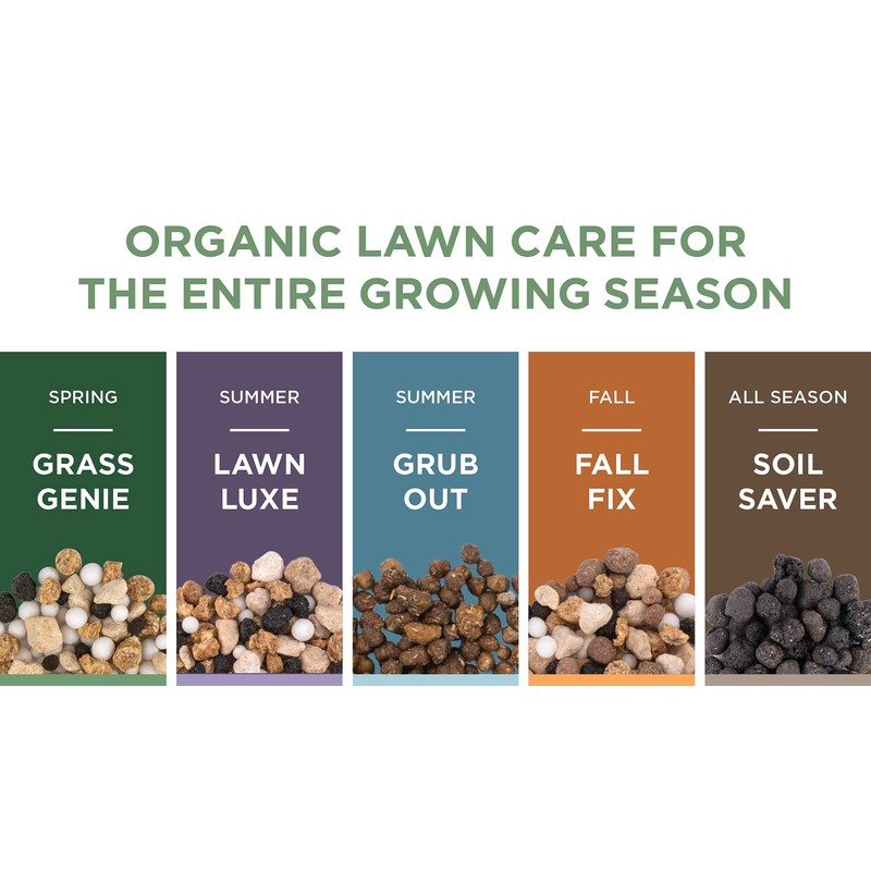 Lawnbox Grass Genie 10-0-6 100% Organic Spring Grass Fertilizer 16