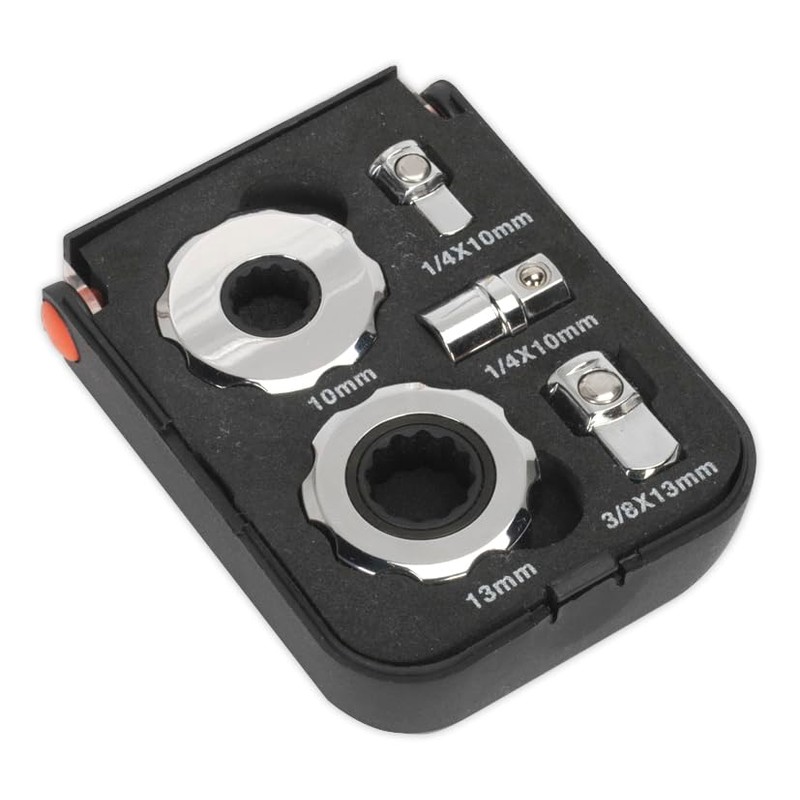Sealey Ak6959 Palm Ratchet Set 5Pc 1/4 and 3/8Sq Drive