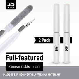 2 Pack - Airpod Cleaning Kit Earbud Cleaning Kit - Phone Cleaning Kit in-Ear Headphones Cleaning Pen Tool, Portable 3-in-1 Laptop Cleaning Kit Electronic Cleaner with a Sponge, Metal Pen Tip