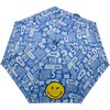 Smiley World Pocket Umbrella Mini Manual Stay Cool, blue