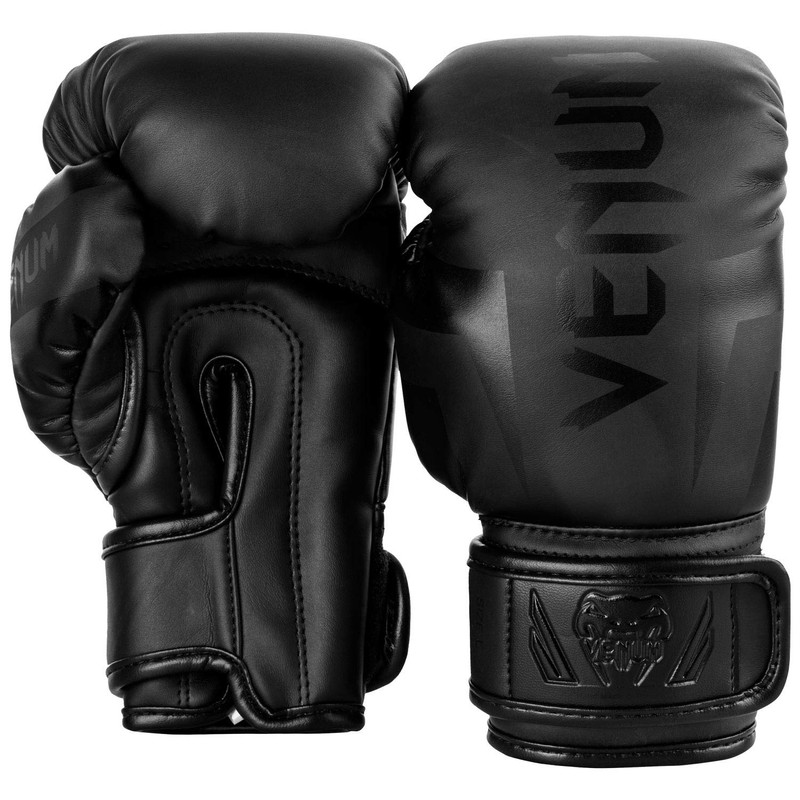 VENUM Kids Boxing Gloves Elite (Matte Black) (M)