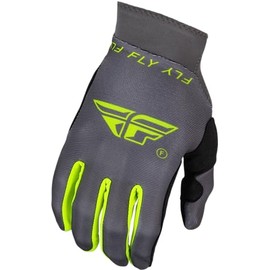 Fly Racing Pro Lite Men’s Glove – MX & MTB Riding Glove, Lightweight, Charcoal/Hi-Vis X-Large