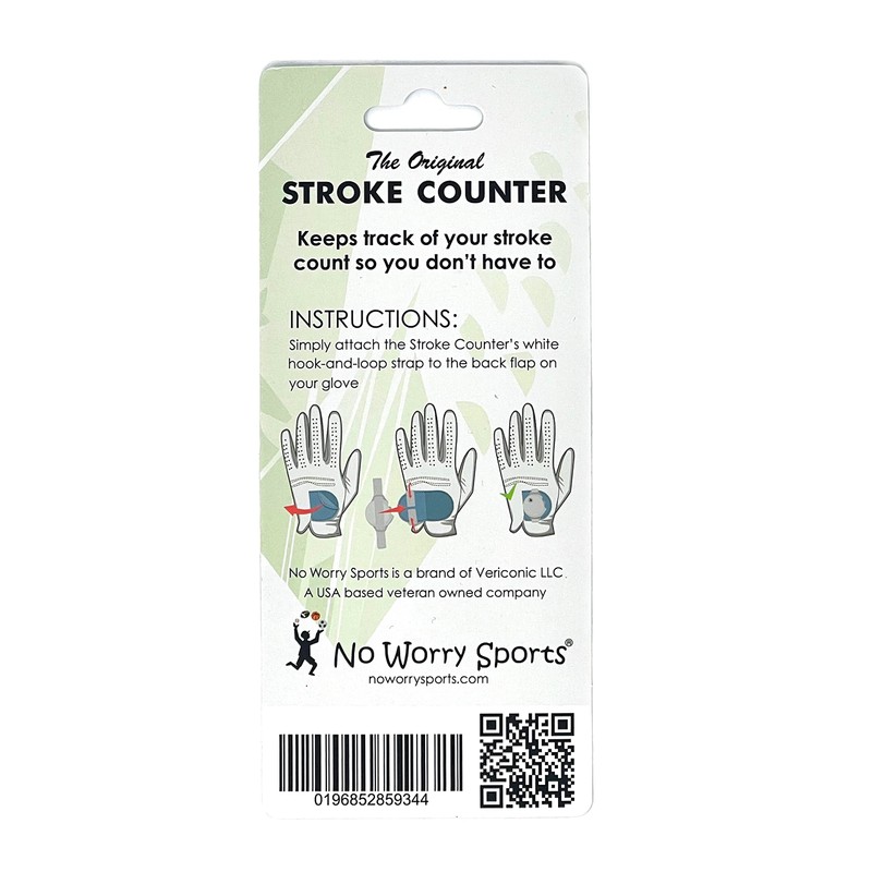 Original Stroke Counter with Universal Golf Glove Fastener